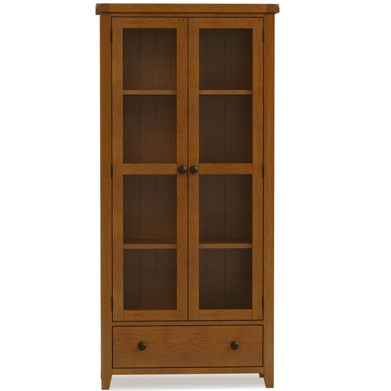 Barton Oak Living & Dining Display Cabinet