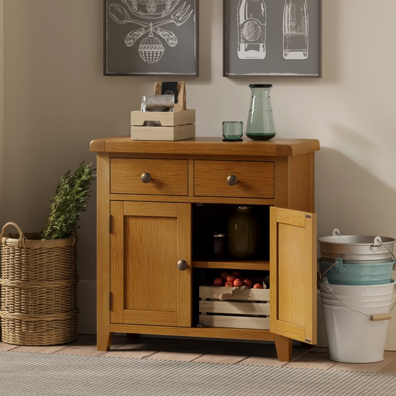 Barton Oak Living & Dining Small Sideboard