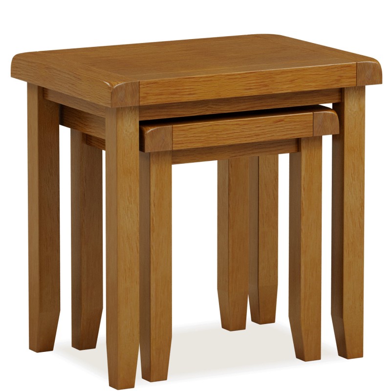 Barton Oak Living & Dining Nest Of 2 Tables