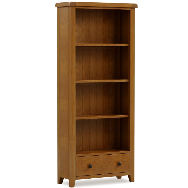 Barton Oak Living & Dining Large Bookcase