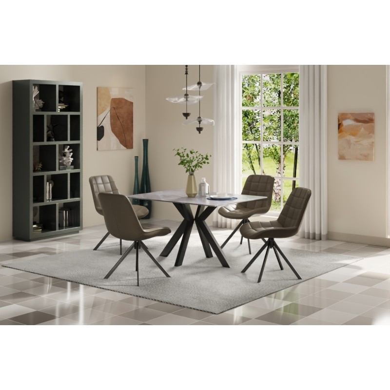 LUCA Ceramic Pearla Grey Gloss - Fixed 135 cm