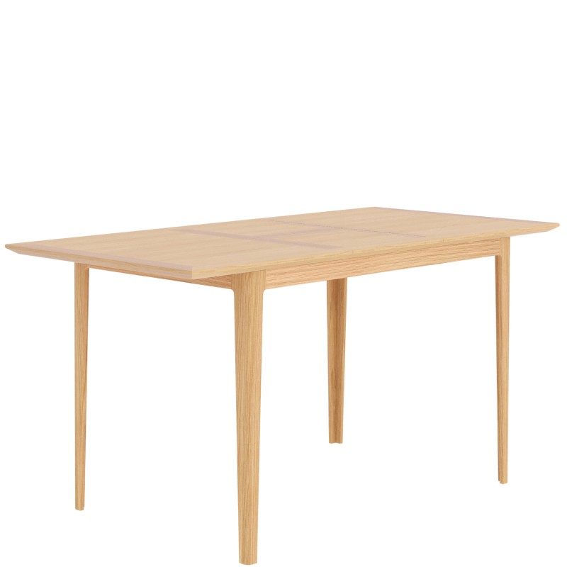Saxbie Oak Extended 140cm To 180cm Dining Table and 4 Chairs