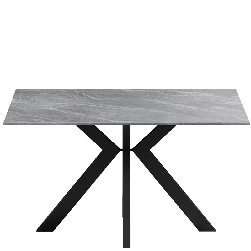 LUCA Ceramic Agrento Grey - Fixed 135 cm With 4 Chairs