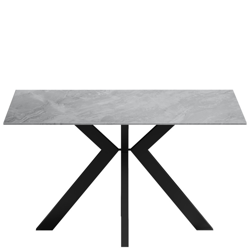 LUCA Ceramic Pearla Grey - Fixed 135 cm With 4 Chairs