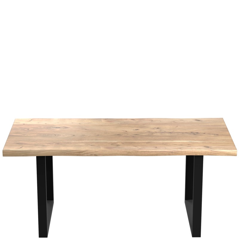 Monarch Acacia Live Edge 180cm DINING TABLE U LEG With 2 Chairs and 1 Bench