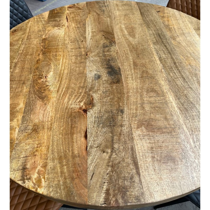 Lunholz Round Mango Dining 140cm X LEG With 4 Chairs