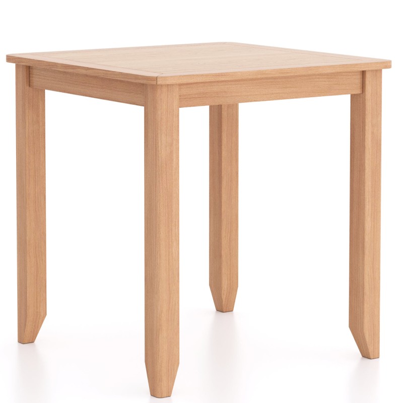 Harlyn Natural Oak Square Dining Table With 2 Chairs