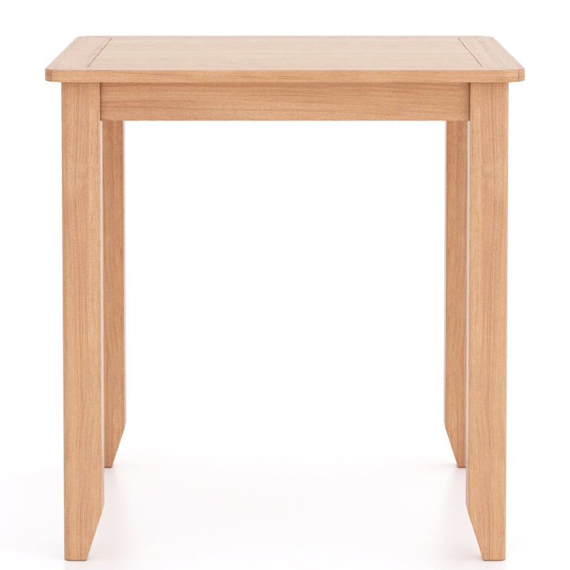 Harlyn Natural Oak Square Dining Table With 2 Chairs
