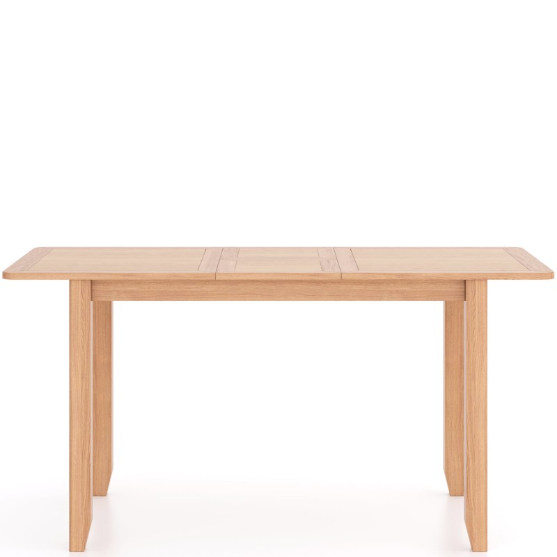 Harlyn Natural Oak 125/165cm Extending Dining Table With 4 Chairs