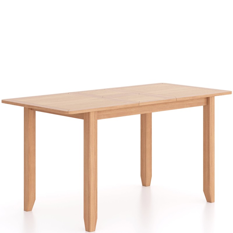 Harlyn Natural Oak 125/165cm Extending Dining Table With 6 Chairs