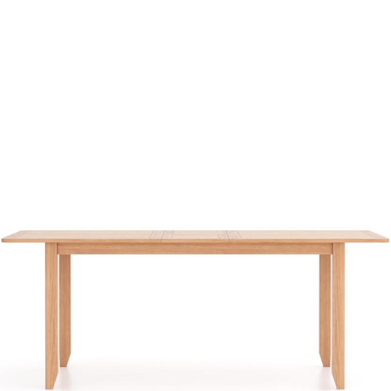 Harlyn Natural Oak 160/200cm Extending Dining Table With 4 Chairs