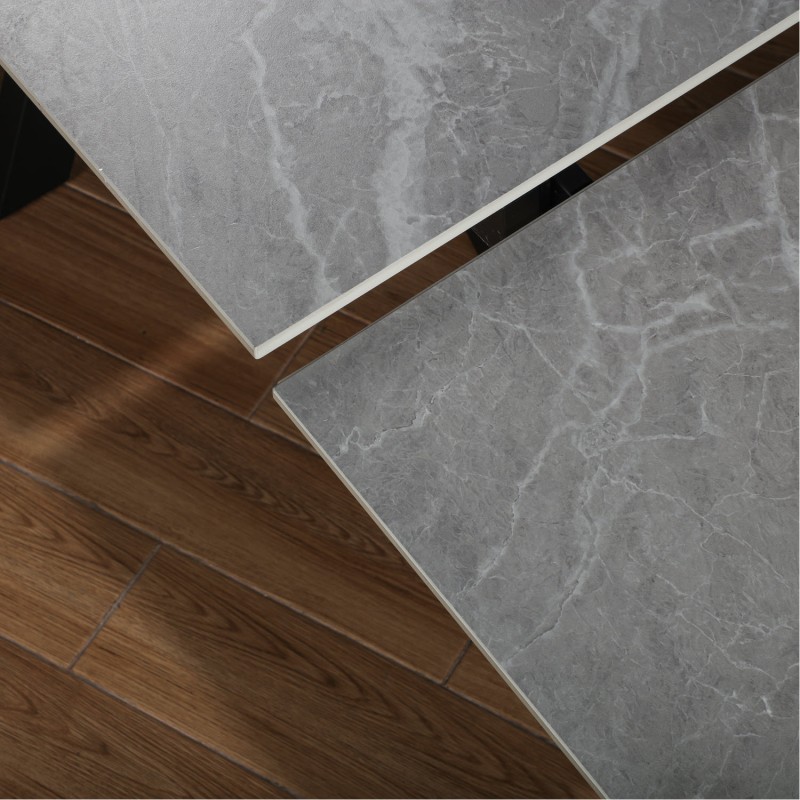 MARCO Ceramic Argento Grey - EXT Matt 160/200/240 With 6 Chairs