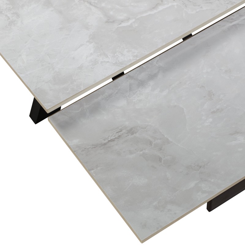 VITO Ceramic Pearla Grey - EXT Gloss 120/150/180 with 4 Chairs