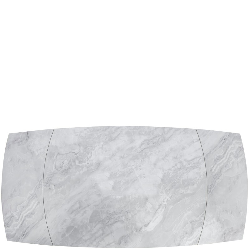 ENZO Ceramic Pearla Grey - EXT Gloss 120/180 With 4 Chairs