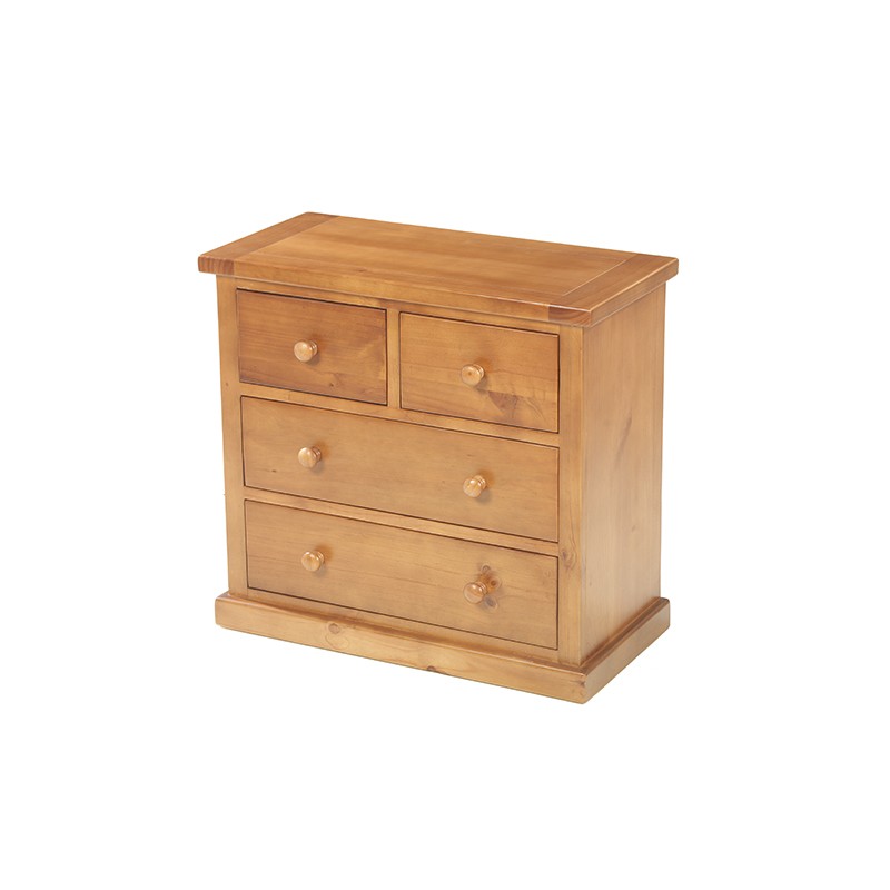Chunky Pine 2 Over 2 Chest of Drawers