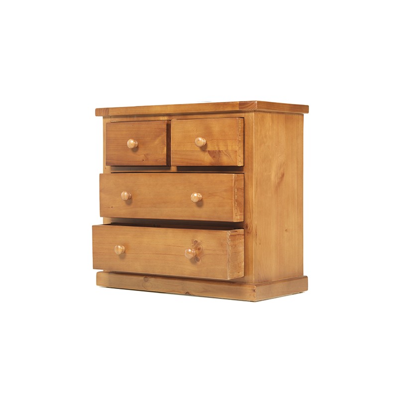 Chunky Pine 2 Over 2 Chest of Drawers