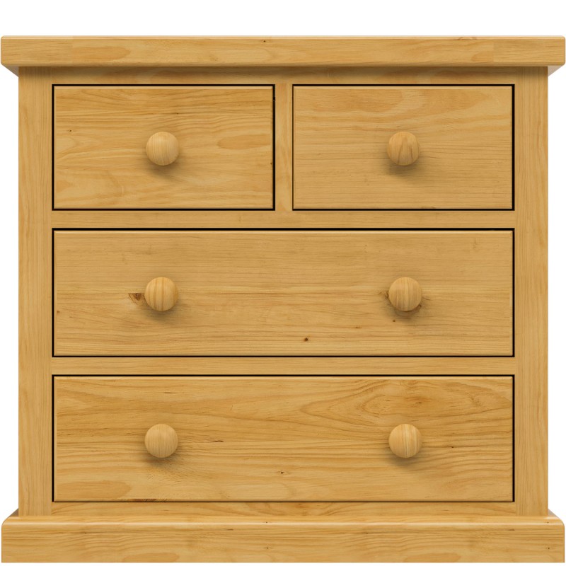 Chunky Pine 2 Over 2 Chest of Drawers