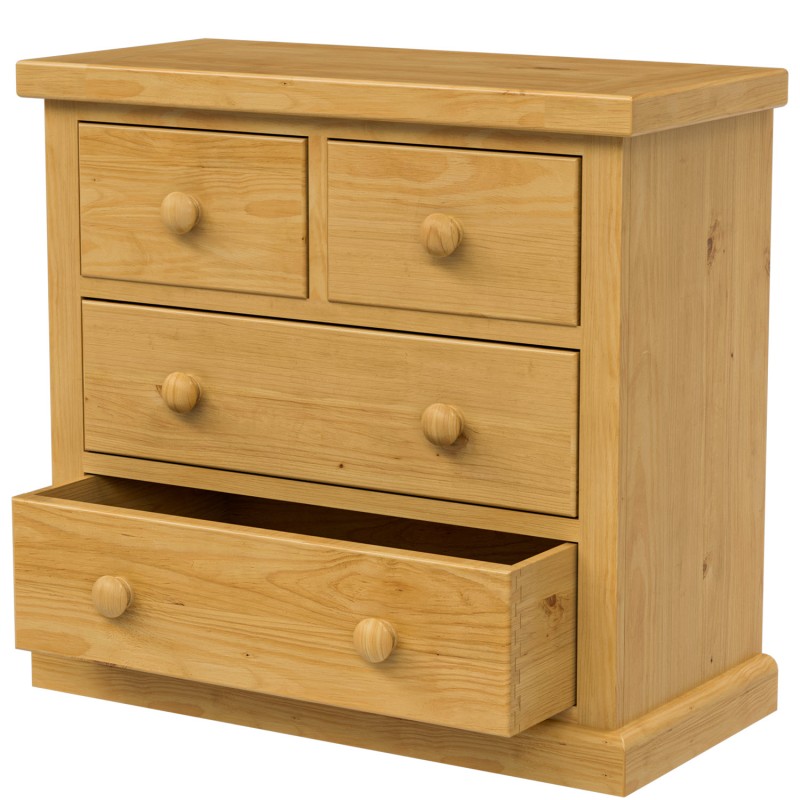 Chunky Pine 2 Over 2 Chest of Drawers