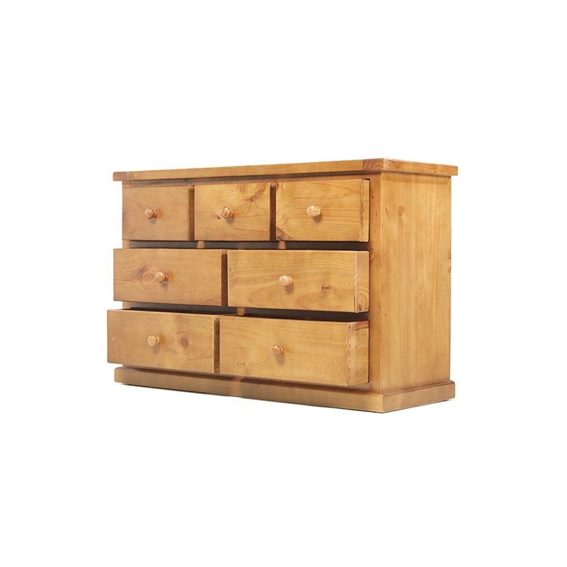 Chunky Pine 3 Over 4 Chest of Drawers