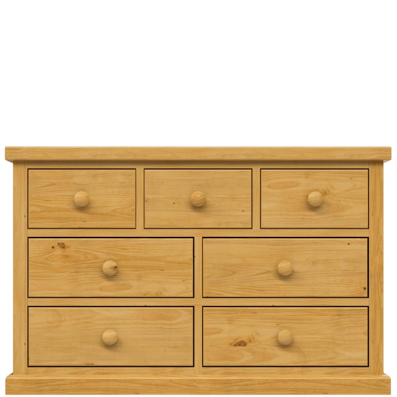 Chunky Pine 3 Over 4 Chest of Drawers