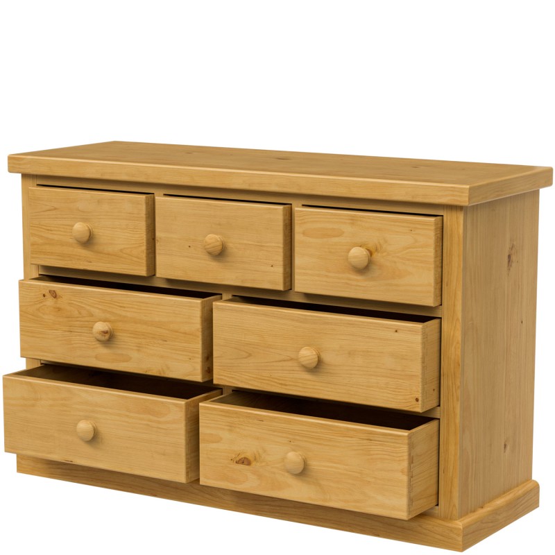 Chunky Pine 3 Over 4 Chest of Drawers