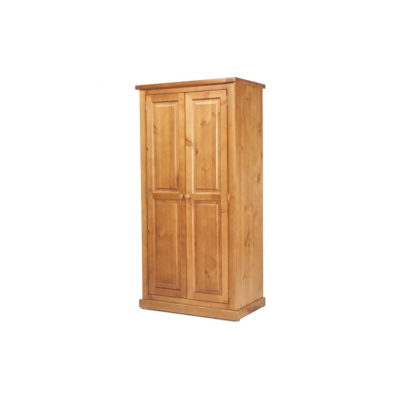Chunky Pine Ladies Double Wardrobe