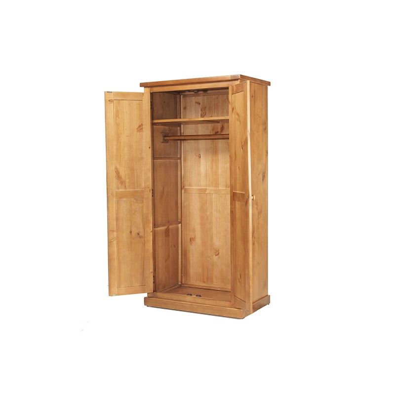 Chunky Pine Ladies Double Wardrobe