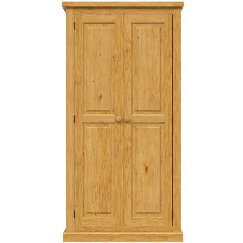 Chunky Pine Ladies Double Wardrobe