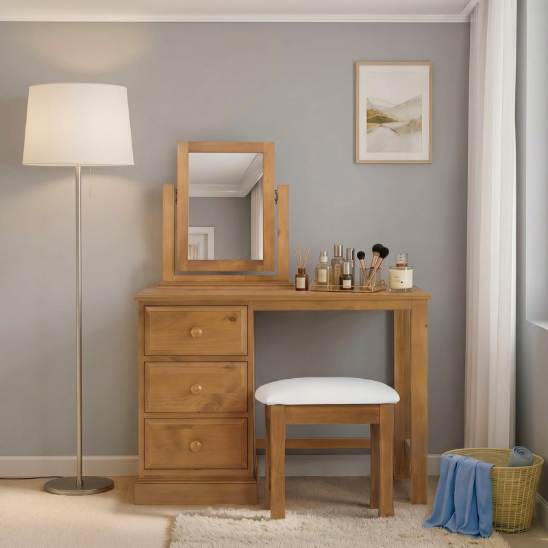 Country Pine Dressing Table
