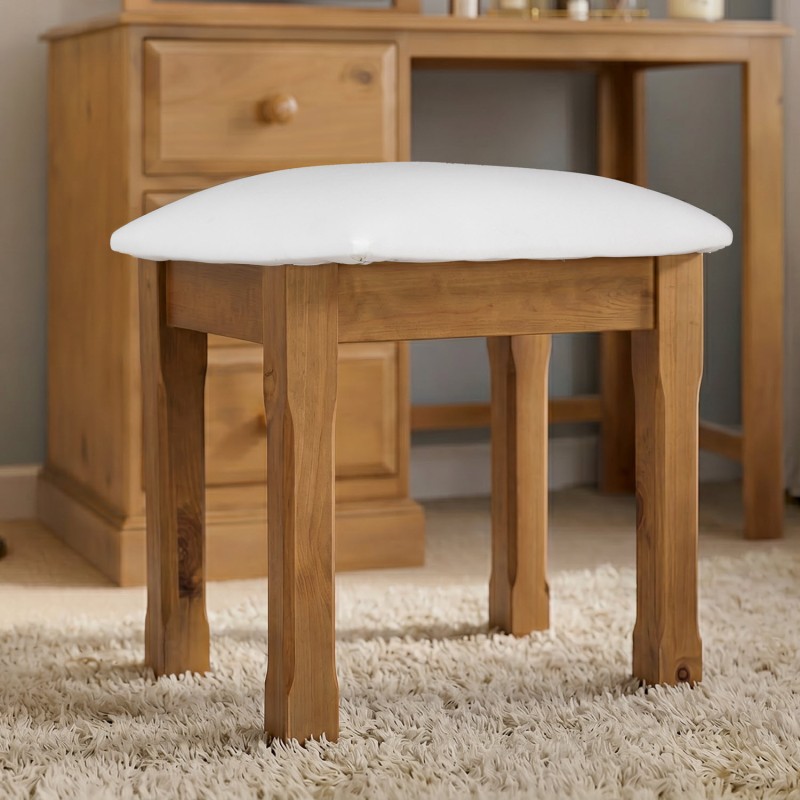 Country Pine Dressing Table Stool