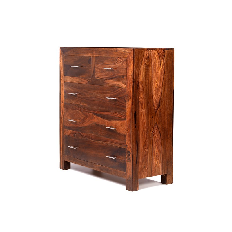 Cuba Sheesham 2 Over 3 Chest of Drawers