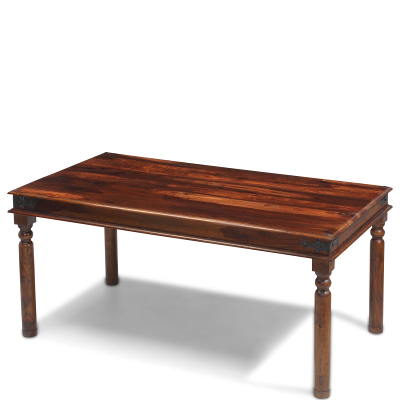 Jali Sheesham 160 cm Thakat Dining Table and 6 Chairs