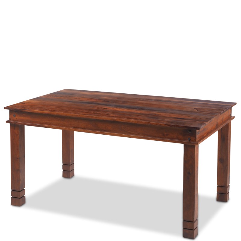 Jali Sheesham 140 cm Chunky Dining Table and 4 Chairs