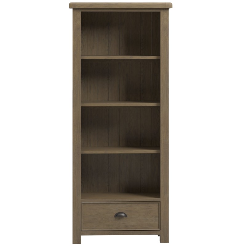 Stoneford Oak Large Bookcase with Drawers