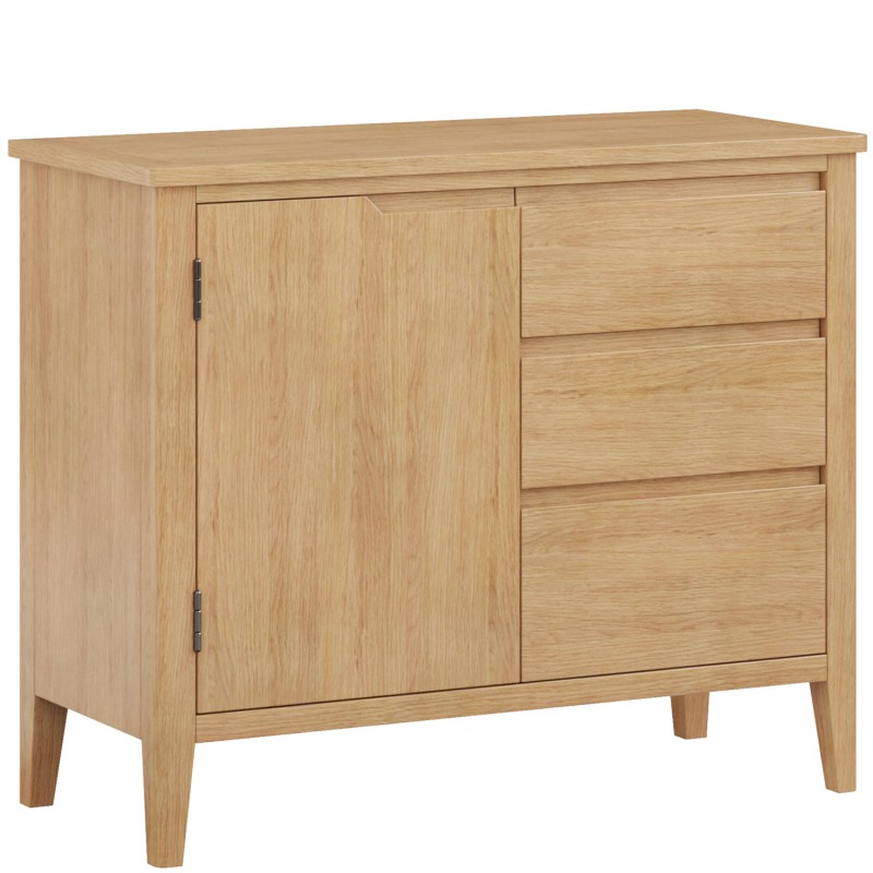 Cadley Oak Small Sideboard with Drawers
