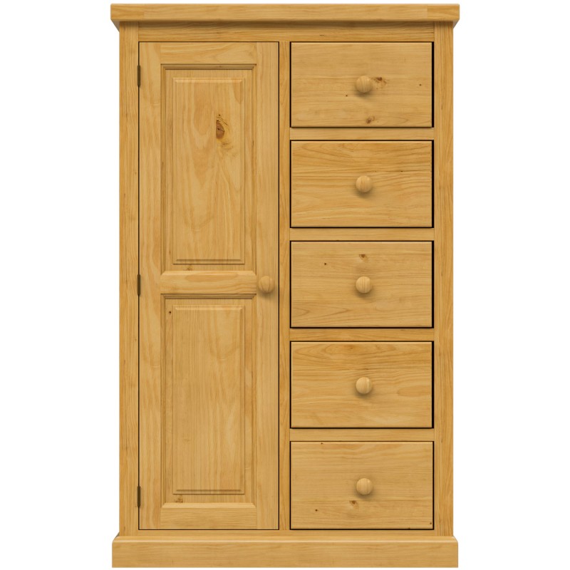 Chunky Pine Combination Wardrobe
