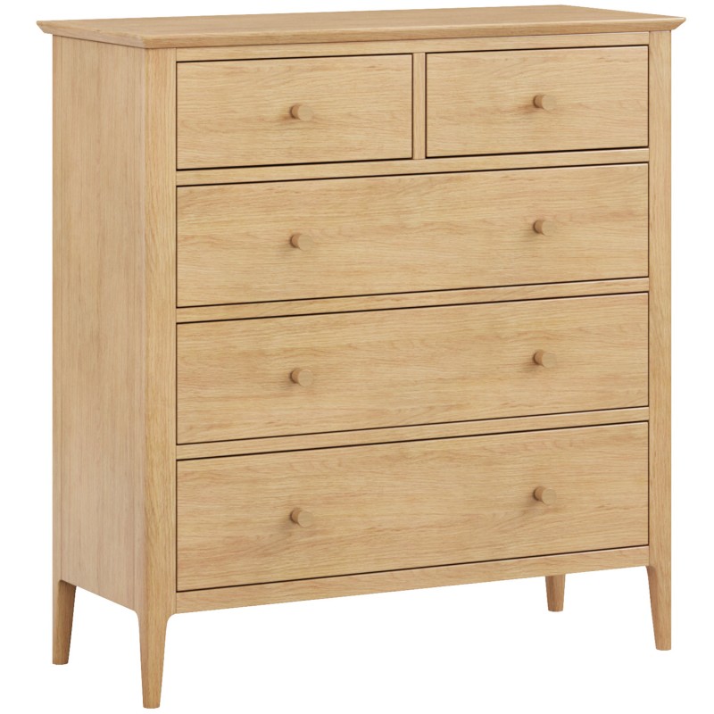 Danbury Oak 2 over 3 Chest of Drawers