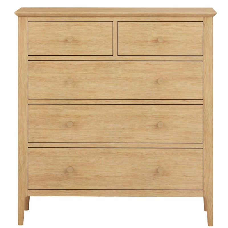 Danbury Oak 2 over 3 Chest of Drawers