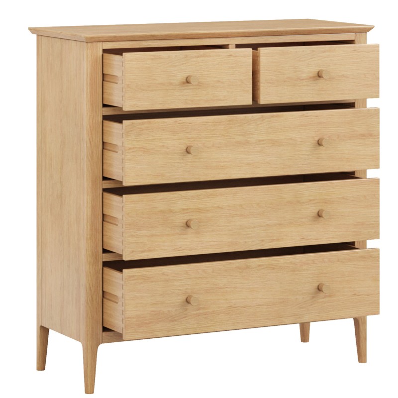Danbury Oak 2 over 3 Chest of Drawers