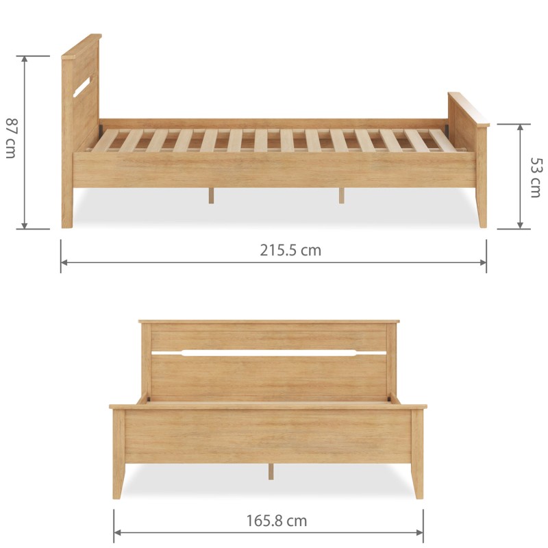Harkus Oak 5ft Bed King