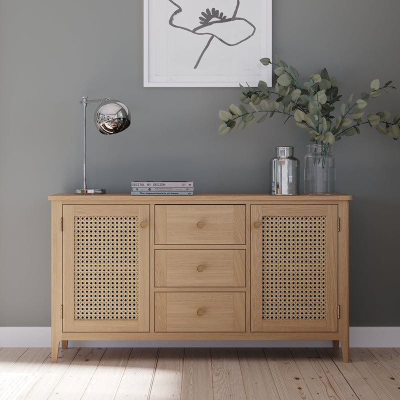 Elegans Natural Oak Large Sideboard