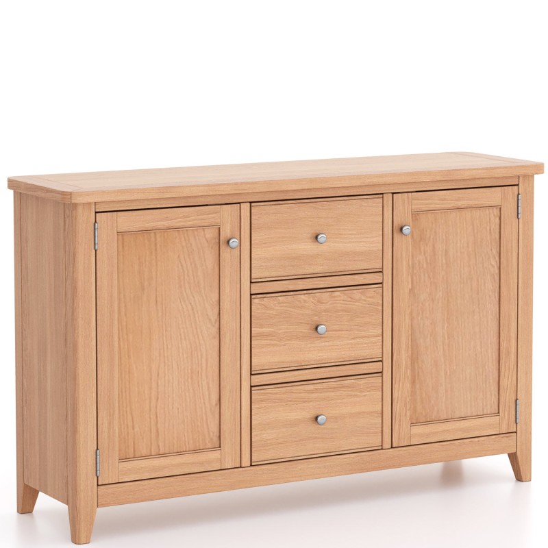 Harlyn Natural Oak 2 Door 3 Drawer Sideboard