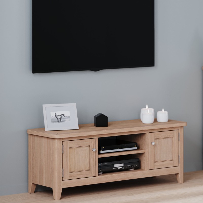 Harlyn Natural Oak Wide TV Cabinet