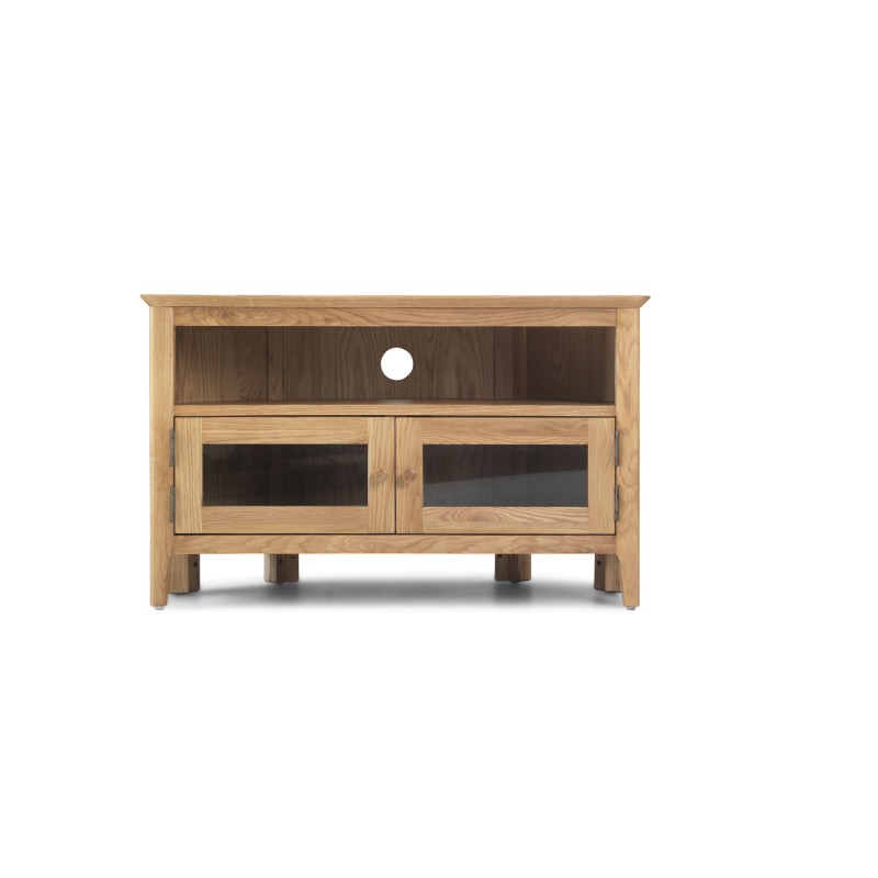 Enfield Oak Corner TV Unit with Doors