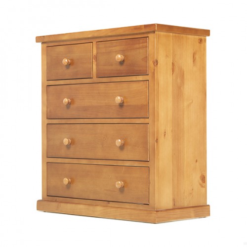 Chunky Pine 2 Over 3 Chest of Drawers