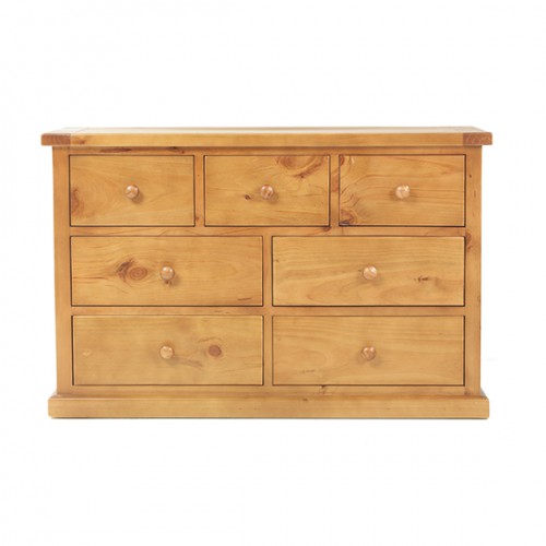 Chunky Pine 3 Over 4 Chest of Drawers