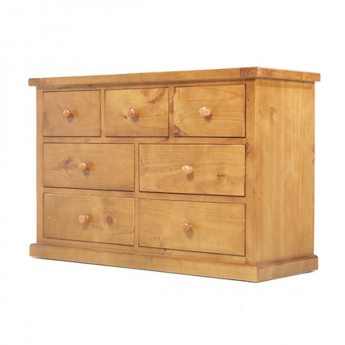 Chunky Pine 3 Over 4 Chest of Drawers