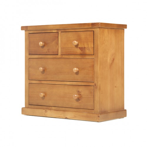 Chunky Pine 2 Over 2 Chest of Drawers
