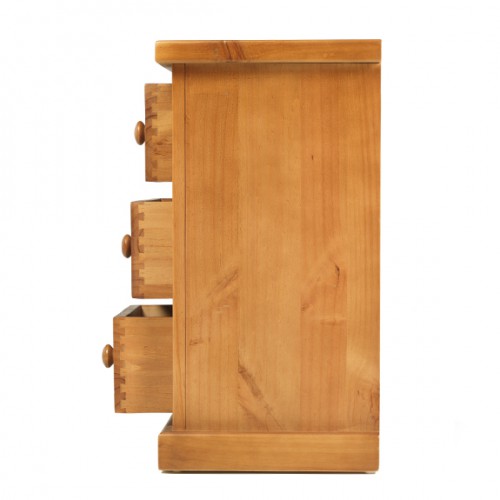 Chunky Pine Kids 3 Drawer Bedside Cabinet