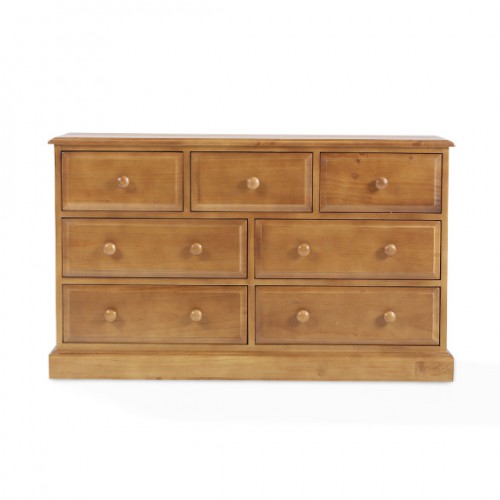Country Pine 3 Over 4 Chest of Drawers